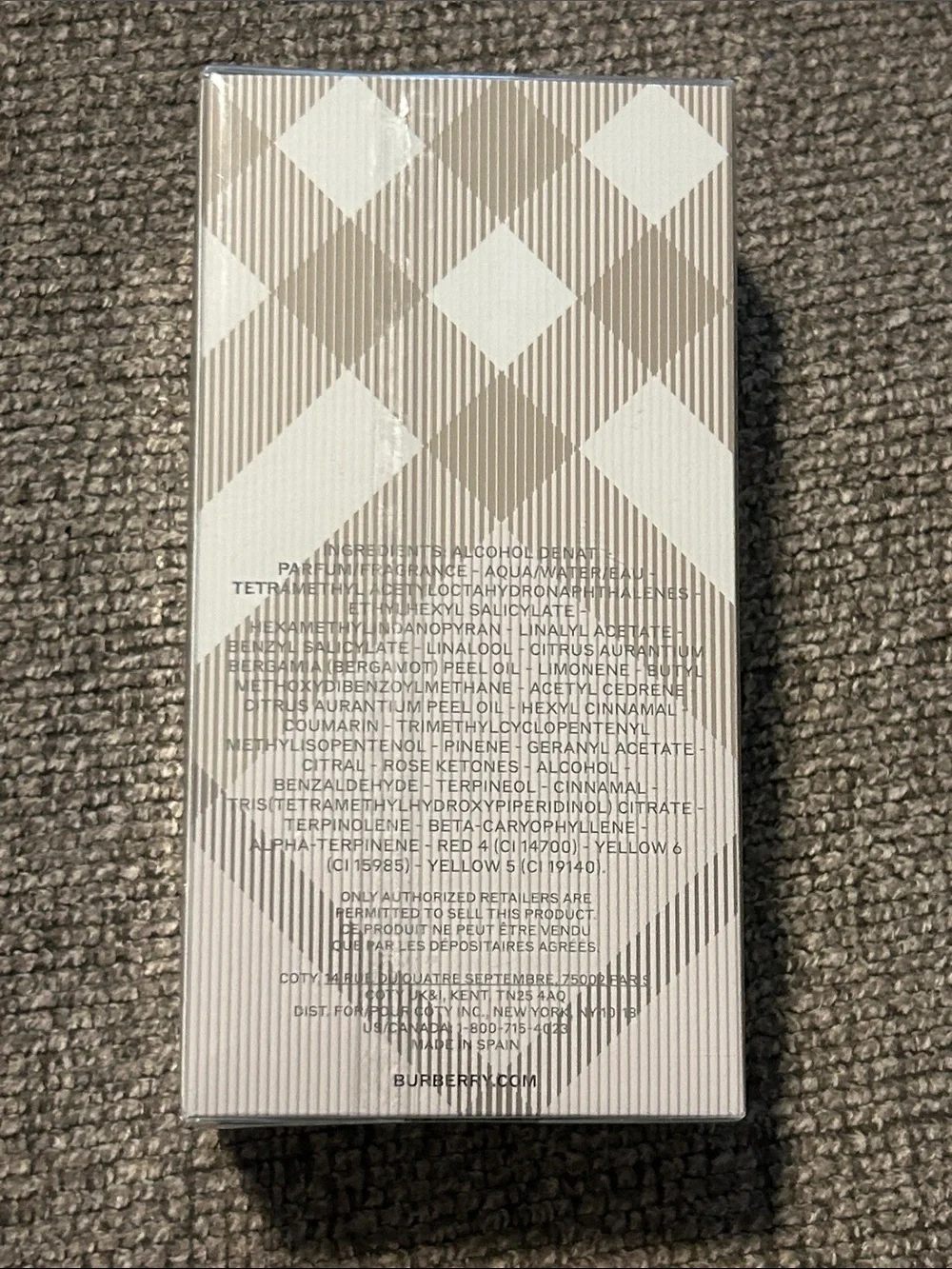 Authentic Burberry Brit For Her Light Pink and Lavender Gift Set